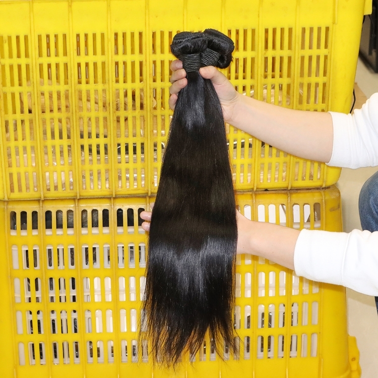 Li&queen 10A Grade Straight Mink Raw Unprocessed Brazilian Hair Cuticle Aligned Hair