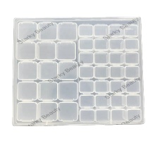Multi Compartment Plastic Nail Tool Storage Box
