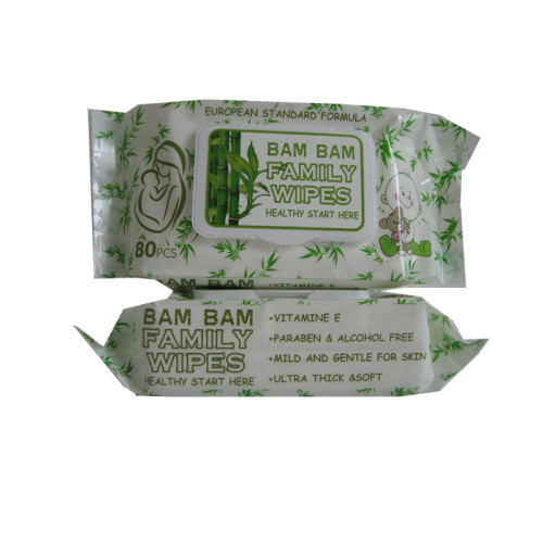 Custom 80pcs Economic Bamboo Baby Wipes