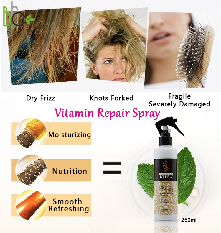 Καυτές πωλήσεις! αργανικό έλαιο KUPA Volume Nourish Spray περιποίησης μαλλιών θερμοπροστασίας 250ml