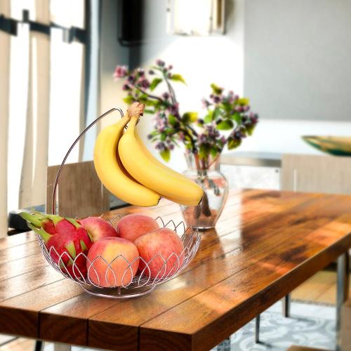 Creative Hanging Metal Wire Fruit Vegetable Storage Basket