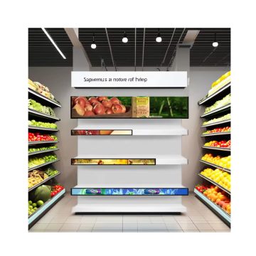 Supermarket Shelves with LED Video Screens: P1.25 and P1.87 Displays