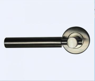 Polished Stainless Steel Solid Bedroom Door Handle