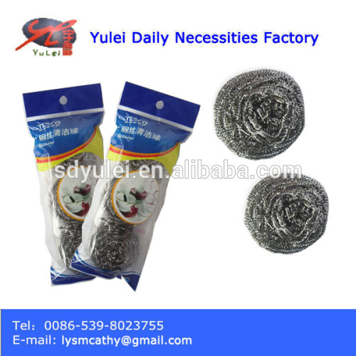 SS410 kitchen cleaning stainless steel wire scourer