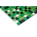 Design classico delle piastrelle in mosaico di vetro verde