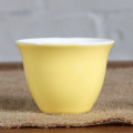 Soucoupe et tasse jaune 80 ML