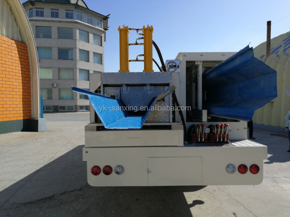 SX-ABM-1200-800 hydraulic long span zinc-plate steel coil market/marketplace roof forming machine