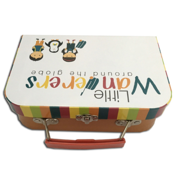 Recycled Sweet Paper Suitcase Box For Hairdressing