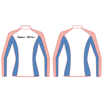 Seaskin Polyester Langarm Rash Guard Damen