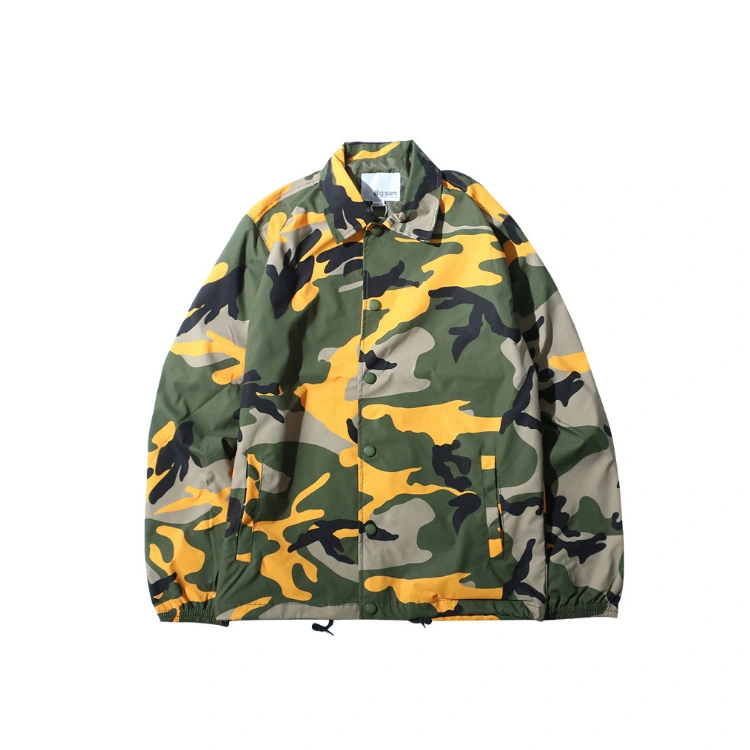 Mens Coat Active Sportswear Camo and Camouflage Pattern Printed Coaches Jackets Rapper Jacket Hip Pop Star Jacket Street Wear