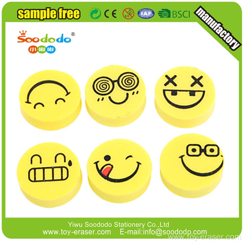 Top Quality Stationery Kawaii Expression Fancy Cartoon Eraser