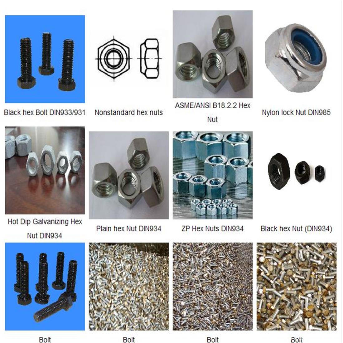 Nüsse und Bolzen Nuts and Bolt
