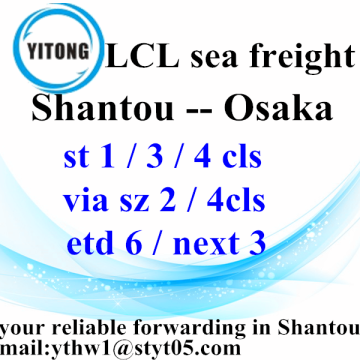 Ocean Freight from Shantou to Osaka