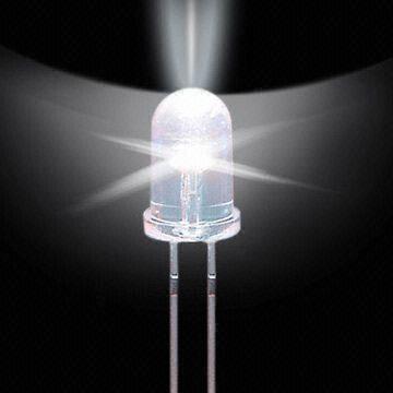 Διαφανής λυχνία LED με LED διόδου 3 mm