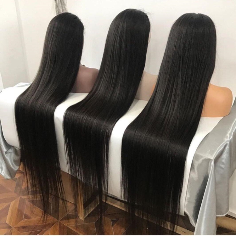 Human Hair Lace Front Brazilian Hair Full Lace Wig Remy Straight Virgin Hair Lace Front Wigs For Black Women