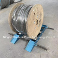 Brown Cable Reel Drum Roller Stand