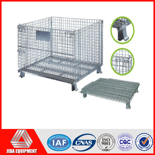 Industrial parts stocking galvanized wire mesh containers