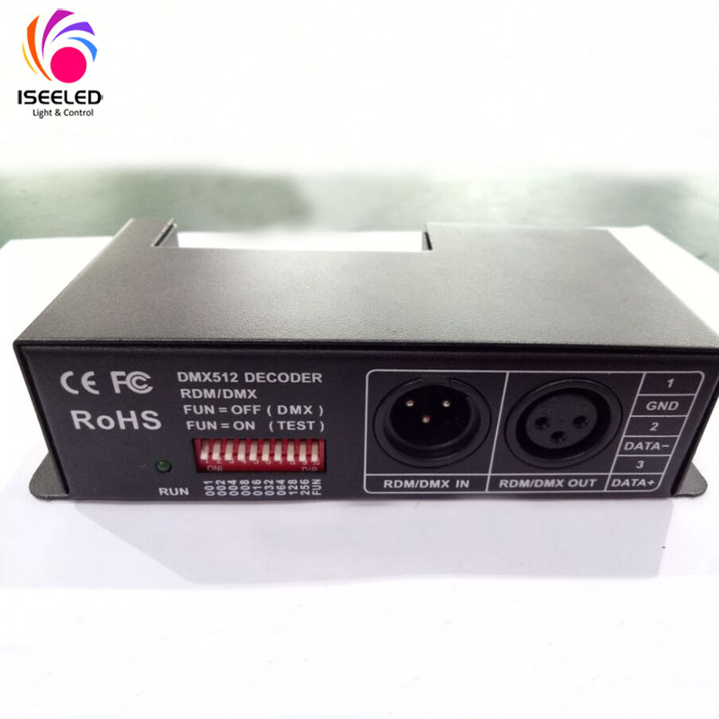 4CHANNEL DMX DECODER LED kontrolieris RGBW sloksnei