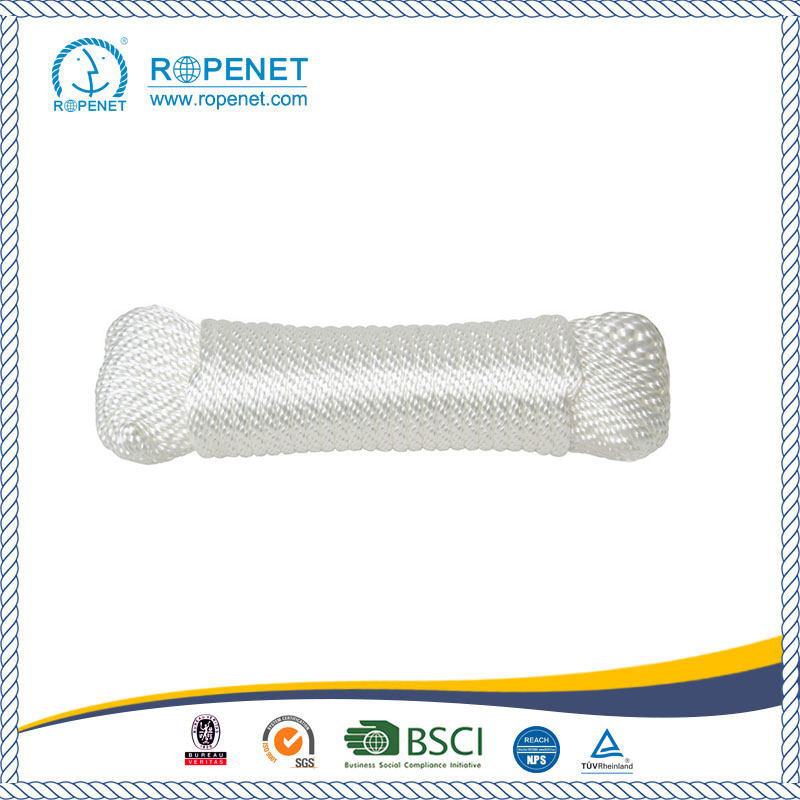 Strong Nylon Solid Braid Rope With White Color