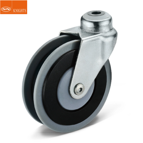 Swivel casters for shopping trolleys