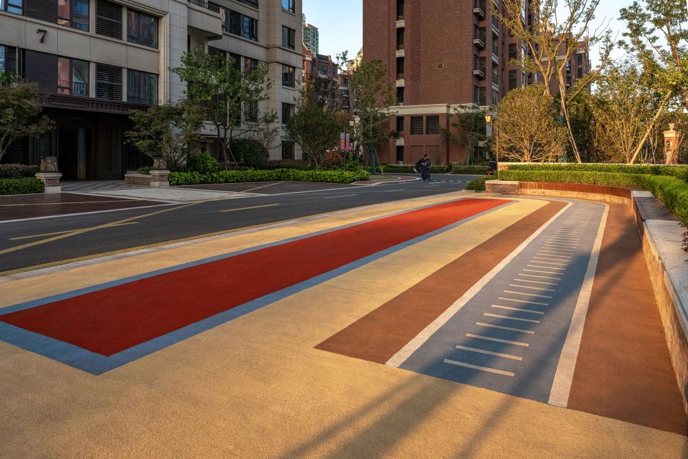 Tapis de sécurité des granules en caoutchouc personnalisé