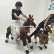 HI CE mechanical ride on riding pony horse scooter on wheels for kid and adult