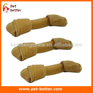 pets toy dog chews knotted bone natural 6.5 cm