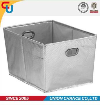 handle box silver clothes storage nonwoven case household storage tote
