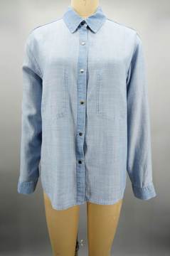 Long Sleeves Ladies Jeans Shirt