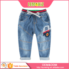 2016 high quality fashion design cotton baby boy jeans elastic band kid new jeans