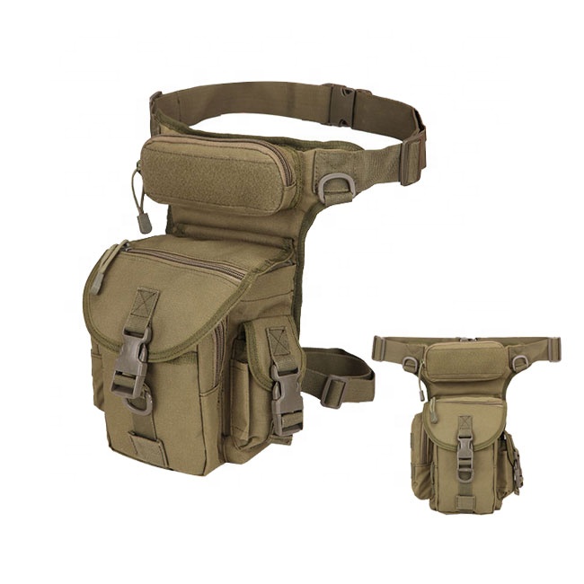 Wholesale Custom Army Tactical Sport Waist Bag Waterproof Travel Camping Belt Leg Bag For Man