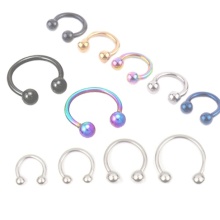 Top Selling Colorful Medical Stainless Steel Nose Piercing Studs