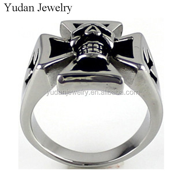 China Manufacturer Custom Stainless Steel skull ring for man