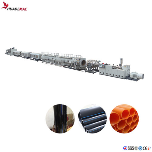 Large diameter HDPE pipe production line