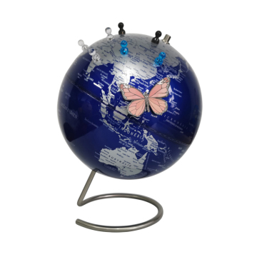 Travelers Rotating Earth Magnetic Standing Globe with Pins