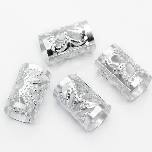 Metal Carved Gold Hair Rings Beads Tubular Adjustable Decoration Clips Accessories For Dreadlocks Braid