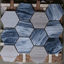Marble hexagon tile stone mosaic