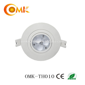 9W adjustable recessed led downlight with CE driver