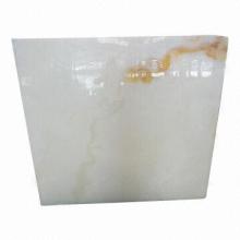 White Onyx Slab, Various Standard Dimensions are Available, Polished Finish
