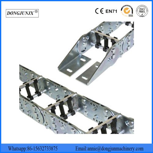 Rostfritt stål Drag kabelbärare för CNC-maskin