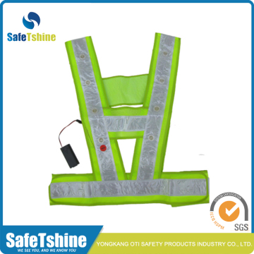Fashionable cool flashing LED lighted safety vest