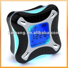 4 Sides Rotation Color Changeable Digital Alarm Clock
