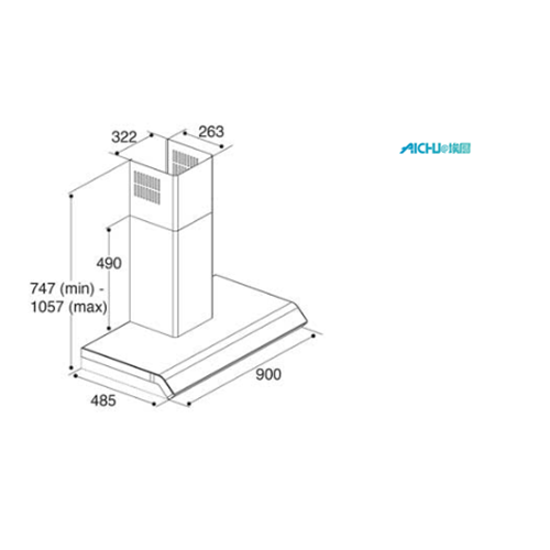 CAD T-shape extractor 90CM