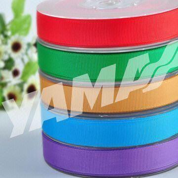 Grosgrain Ribbons, Made of Polyester Filaments and Dyestuffs