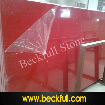 PXQZ801 Crystal Red Quartz Slabs