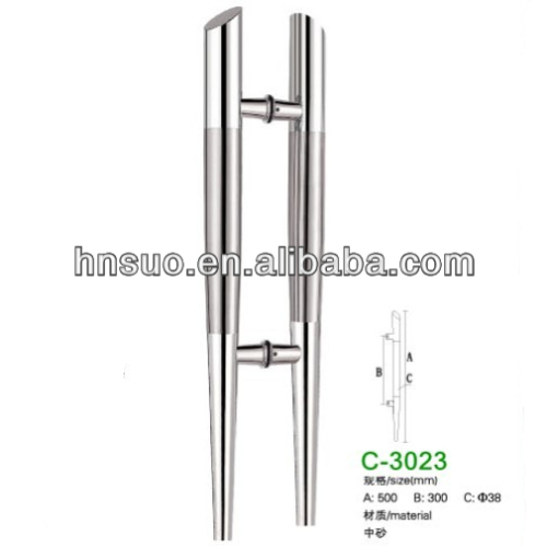 stainless steel commercial double sided door pull handle