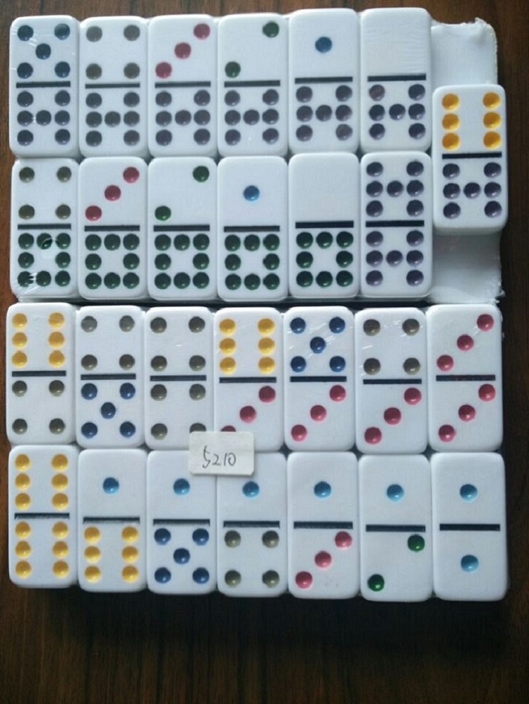 colorful dots dominoes