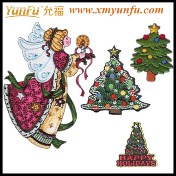 Christmas tree embroidery patch patches