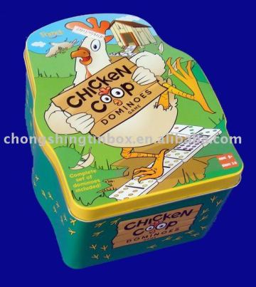 The rooster shape cookies tin box