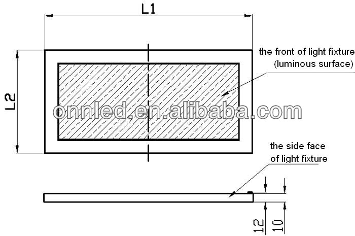 ONN-P Clean Room Led Lighting Fixture / Bevel Edge Design 600x600 LED Panel Light